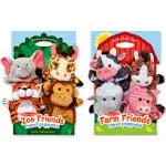 Melissa & Doug 8-Piece Farm & Zoo Friends Hand Puppet Bundle