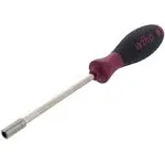 Wiha 52650 Bit Holding Screwdriver with MicroFinish Handle, Magnetic, 1/4" x 125mm