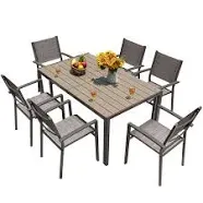 adamsbargainshop Homall 7 Pieces Patio Dining Set