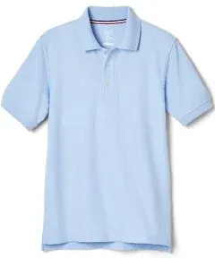 French Toast Boys Short Sleeve Pique Polo Uniform Shirt (Standard & Husky)