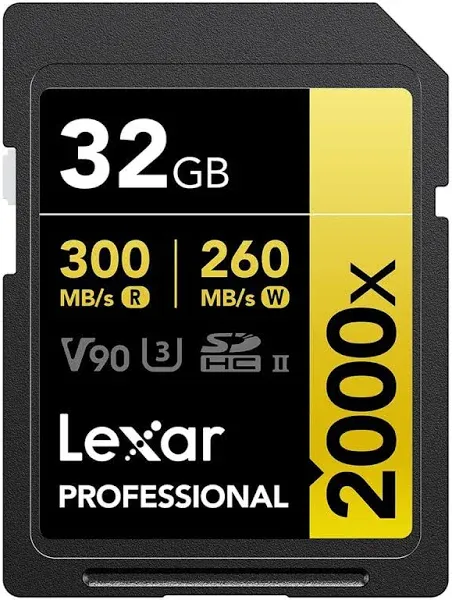 Lexar Professional 2000X UHS-II SDXC Memory Card