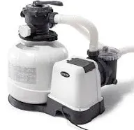 Intex 26647EG 2800 GPH Above Ground Pool Sand Filter Pump with Automatic Timer