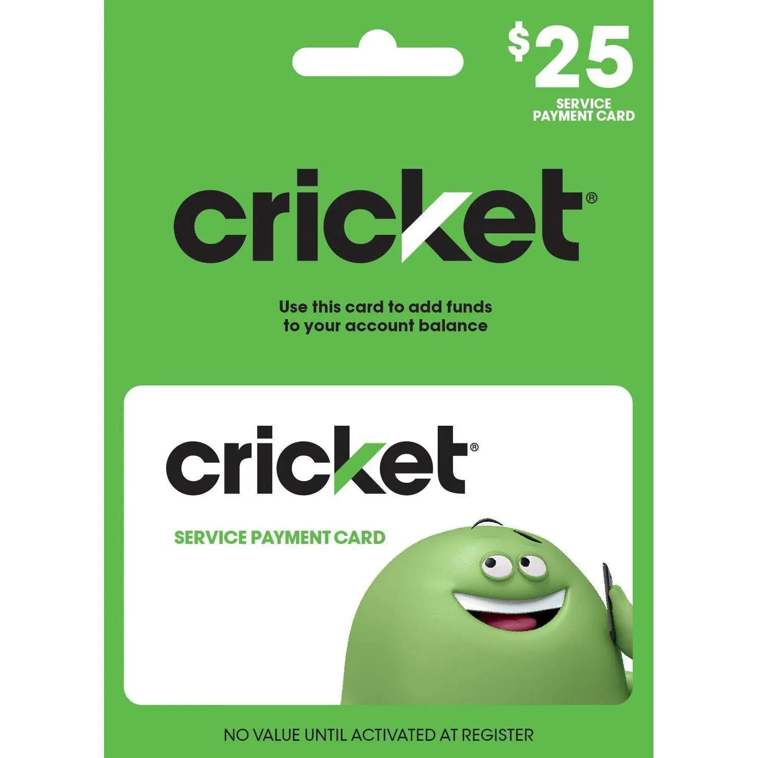 Cricket Wireless Prepaid Refill Card (Email delivery)