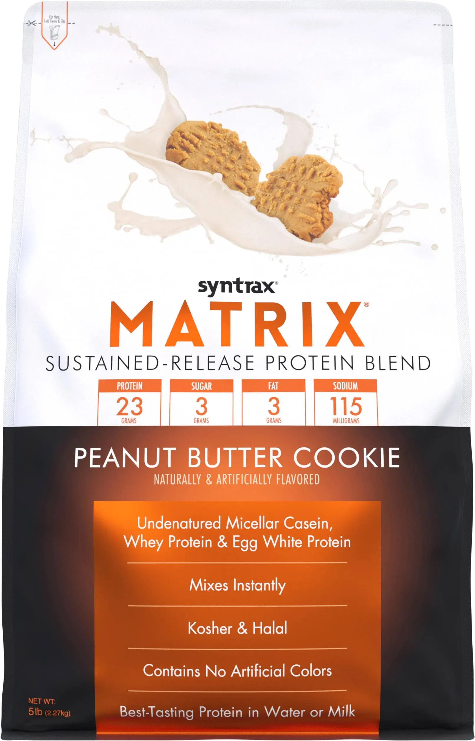 Syntrax Matrix Protein Powder Peanut Butter Cookie 5lb Bag