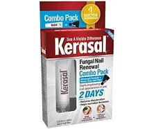 Kerasal Nail Renewal and Nail File Combo Pack, Restores Appearance of Discolored or Damaged Nails