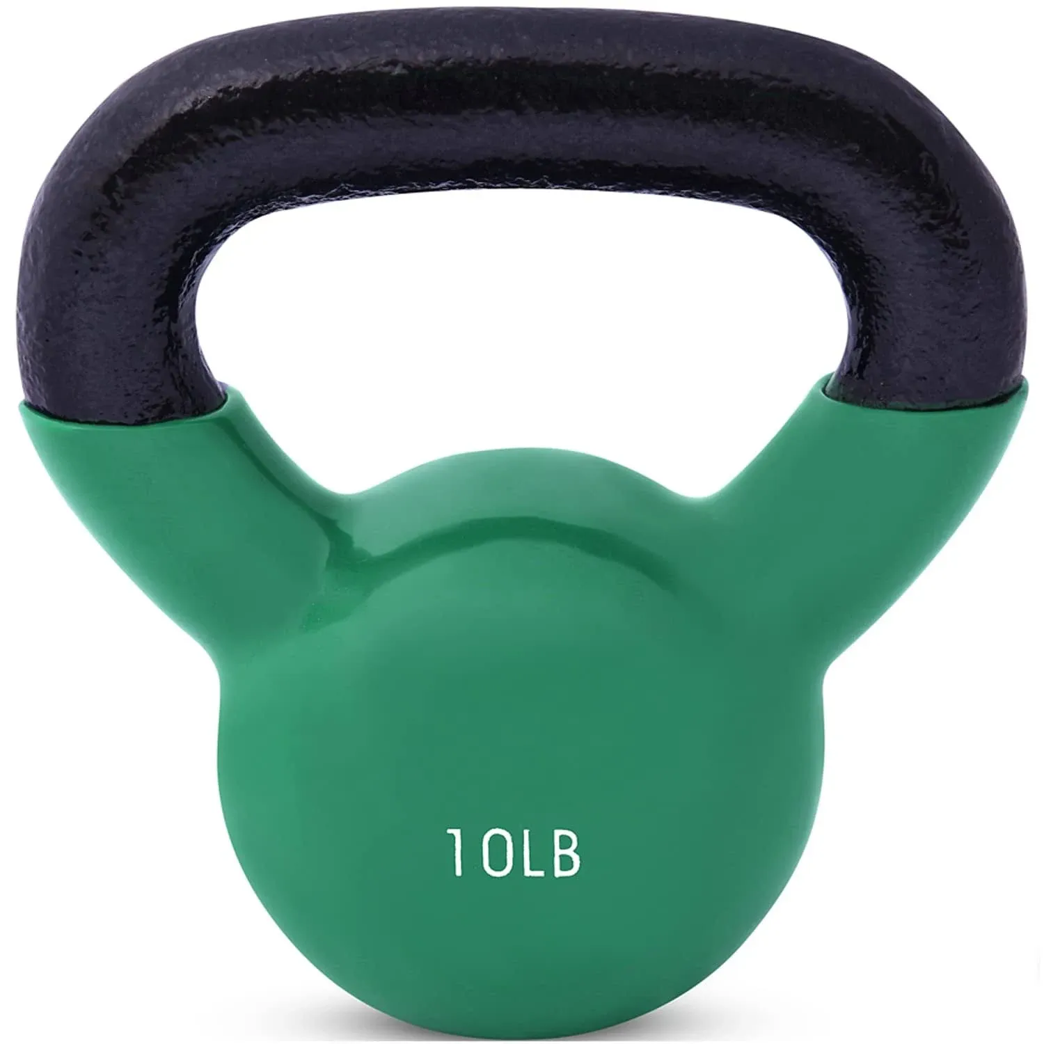 JFIT Kettlebell Weights Vinyl Coated Iron - 12 Size Options, 5lbs-50lbs - Coated for Floor and Equipment Protection, Noise Reduction, Ballistic, Core, Weight Training