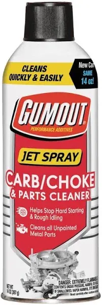 Gumout 800002231 Carb / Choke And Parts Cleaner, 14 oz. - Cleans Carburetor