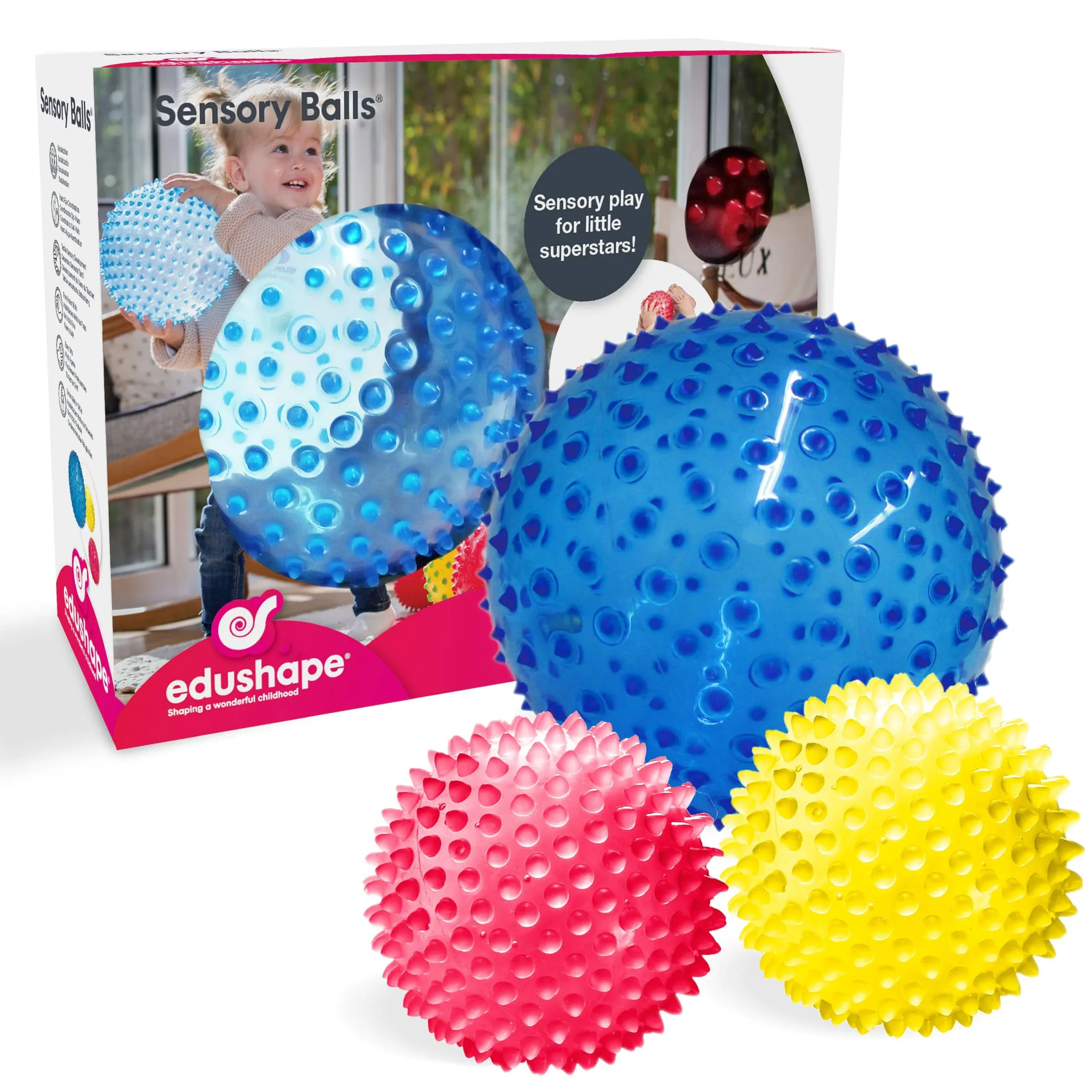 Edushape 3-Piece Sensory Balls Set