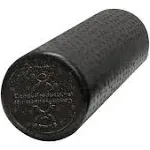 CanDo Black Composite Foam Roller, Round, 6" Dia. x 18"L