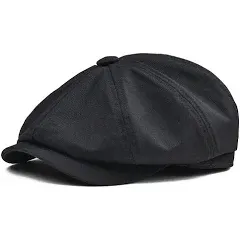 Fashion Hats 100% COTTON TWILL MENS NEWSBOY CAP BERET DRIVING GOLF CABBIE HATS