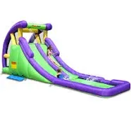 Bounceland Double Water Slide with Splash Pool