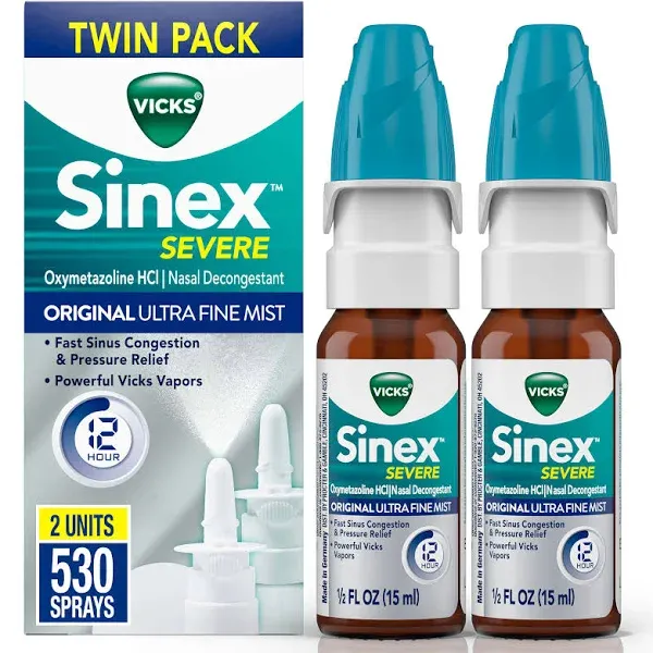 Vicks Sinex Severe Decongestant Ultra Fine Mist Nasal Spray