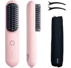 TYMO Cordless Hair Straightener Brush TYMO Porta Straightening Brush for Women