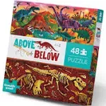 DINOSAUR WORLD 48-PC ABOVE &amp; BELOW PUZZLE