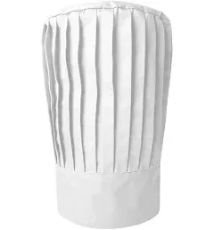 Sunrise Kitchen Supply Tall Chef Hat in White