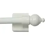 Kenney White Petite Magnetic Cafe Rod