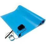 Bertech ESD Anti-Static Table Mat Kit, 18 In. x 30 In., Blue, Includes an ESD...