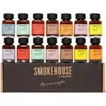 Smokehouse by Thoughtfully, Gourmet BBQ Sauce Sampler Variety Pack Gift Set, Set of 14