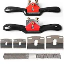 Adjustable Spokeshave Set 2pcs SpokeShave 4pcs Metal Blade and 1pcs Portable ...