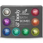 artnaturals Large Bath Bombs Gift Set kit â€“ (12 x 4 Oz / 113g) - Natural Handmade Essential Oil Spa Bubble Bath Bomb Balls Fizzies â€“ for Relaxation, Moisturizing, & Fun for Women, Kids, & Men