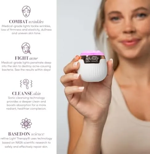 HSA-Eligible | Revive Light Therapy Lux Sonique Mini Sonic Cleansing Device