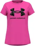 Girls' UA Tech™ Print Fill Big Logo Short Sleeve