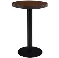 Vidaxl Bistro Table Dark Brown MDF