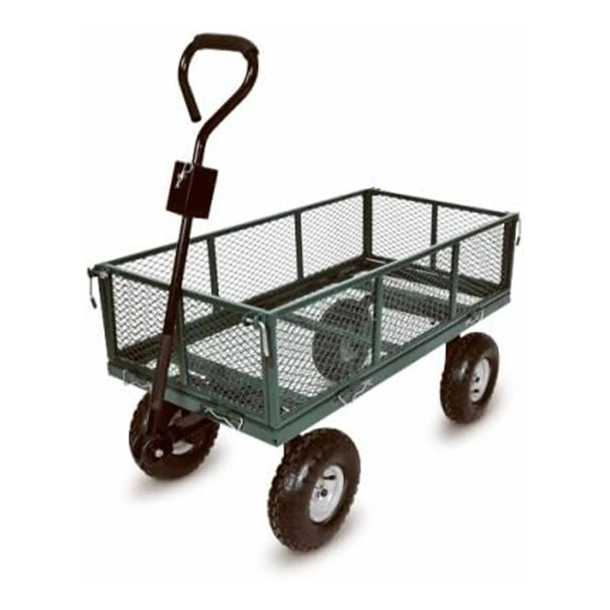 Green Thumb 4-Wheel Garden Cart, Removable Mesh Sidewalls