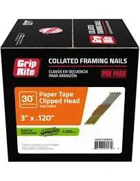 Grip-Rite GRSP10DRHG Short Clipped Head 3-Inch by .120-Inch by 30 Degree...