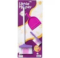 Playkidz Cleaning Set for Kids - Including 3 Cleaning Toys Broom, Dustpan and Brush, Great Toy Gift for Girls