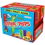 Otter Pops, 100% Juice, Clean Label, Freezer Pops, 2 oz, 80 Count