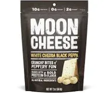 Moon Cheese White Chedda Black Peppa