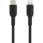 Belkin Boost Charge Lightning to USB-A Cable, 3.3FT, 2 Pack, White - E9F