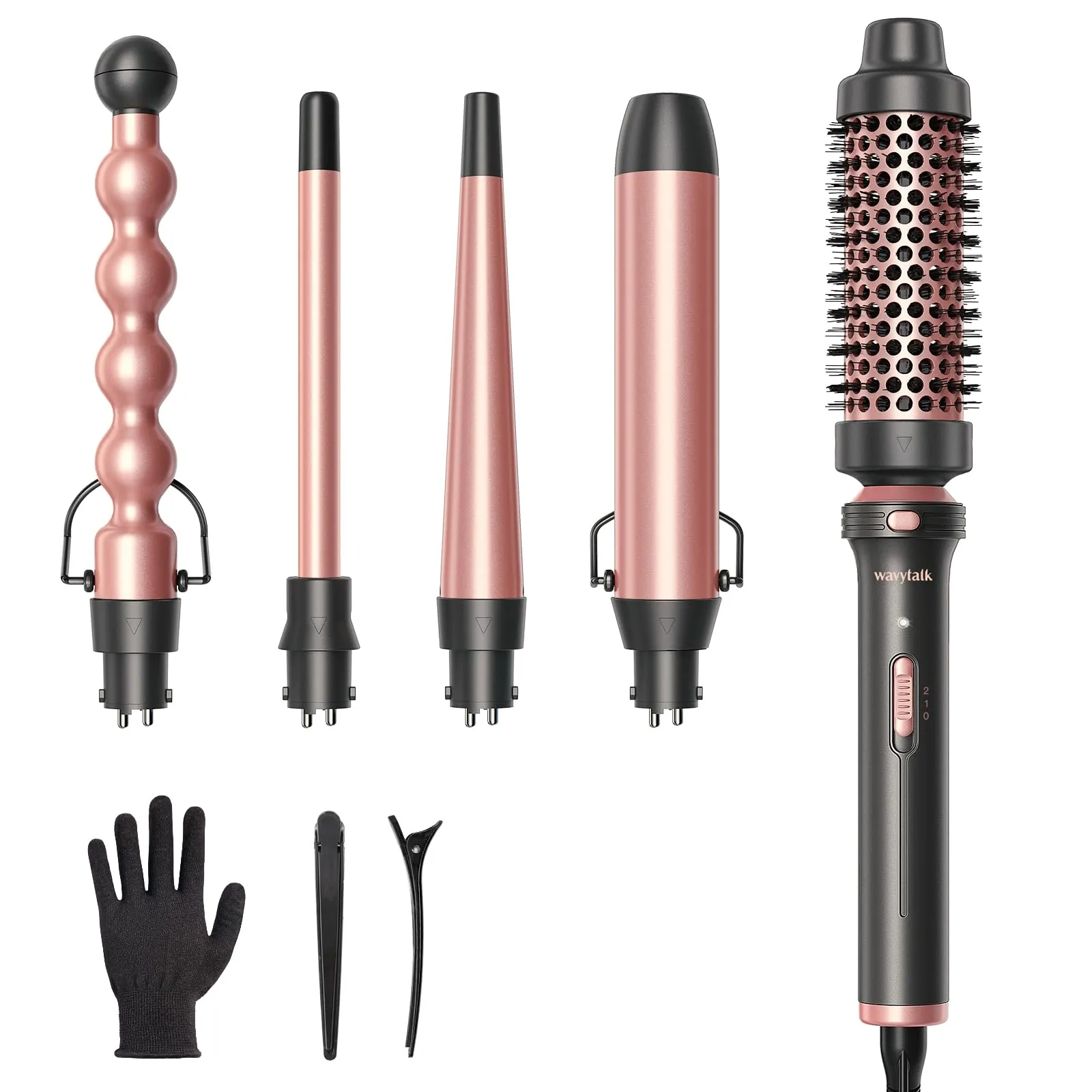 5-in-1 Ceramic Curling Iron Set