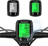 Bike Computer, Bicycle Odometer, Wired, LCD Display, Single Mileage, Speedometer