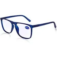 MARE AZZURO Large Blue Light Blocking Reading Glasses Men Computer Readers 0 1.0 1.25 1.5 1.75 2.0 2.25 2.5 2.75 3.0 3.5 4.0 5.0 6.0 (Black, 600)