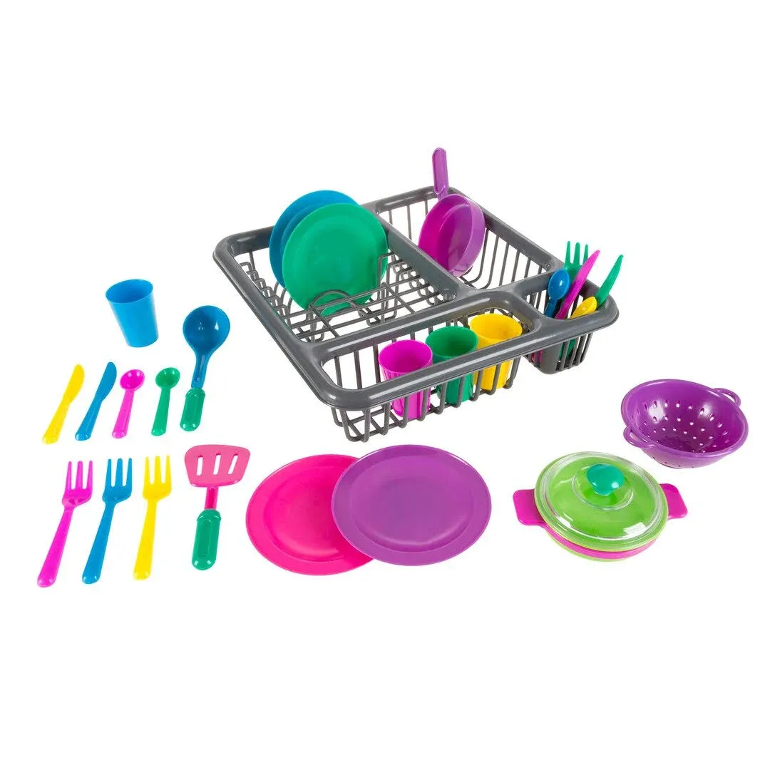 Hey! Play! 27-Piece Play Dish Set