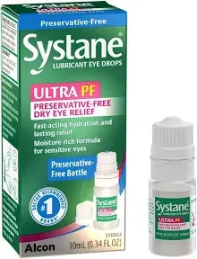 Systane Alcon Ultra 10ml 0.33 Fl Oz Bottles 6 Pack