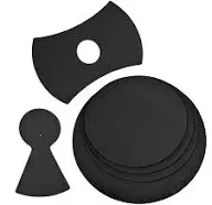 XCEL 6 Piece Foam Drum Mute Pads With Cymbal dampener+ Hi Hats Set - Water Oil Resistance drum pads silencer drum mute pads- Indoor Outdoor Drumming Practice drum dampers Fits 12" 13" 14" 16"