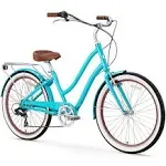 Sixthreezero EVRYjourney Women's 26-inch 7-Speed Step-Through Hybrid Cruiser Bicycle Teal