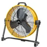 iLIVING 20 in. Step-Less Speed 5703 CFM Heavy Duty High Velocity Barrel Floor Drum Fan with DC Motor ILG8M20-50DC