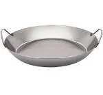 Matfer Bourgeat 062052 Black Steel Paella Pan, 15-3/4 in. Diameter