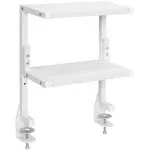 VIVO VIVO Clamp-on 13" Above or Below Desk 2-Tier Shelving Unit STAND-SHELF2C