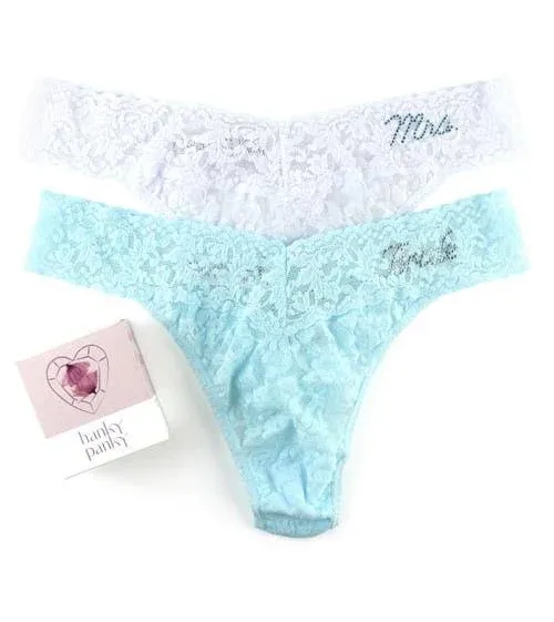 Hanky Panky Bride & Mrs. Original Rise Thong Gift Set