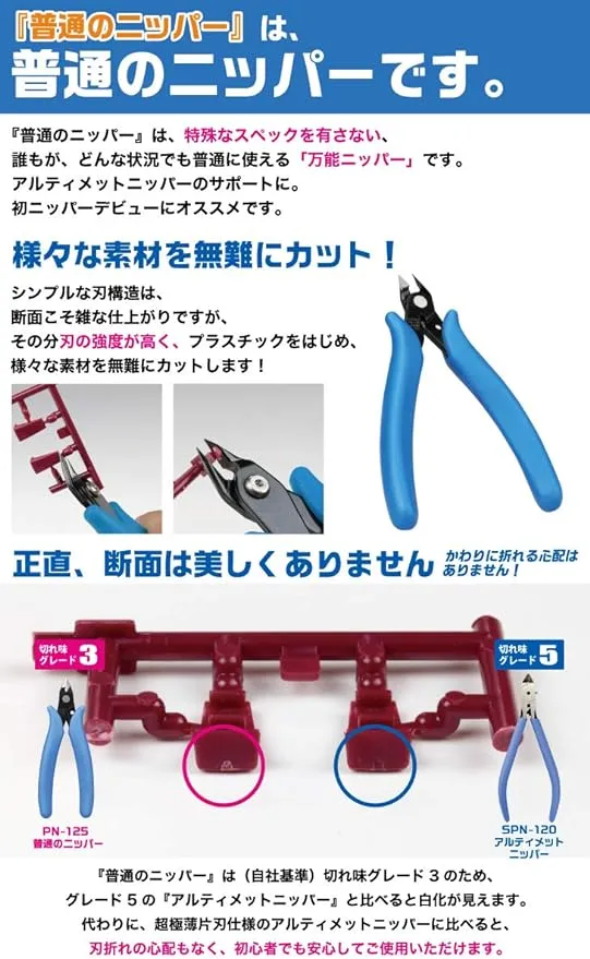 GodHand Nipper PN-125 GH-PN-125 for Plastic Models