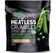 Noble Plate Meatless Crumbles Soy Free Non-GMO Vegan 45g Protein 0g Net Carb