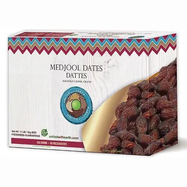 United With Earth Conventional Medjool Dates - 11lb | Non-GMO, Gluten-Free, Vegan, Paleo