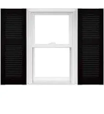 Mid America Open Louver Vinyl Shutters