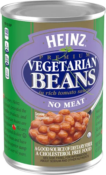 Heinz Premium Vegetarian Beans in Rich Tomato Sauce 16 Oz