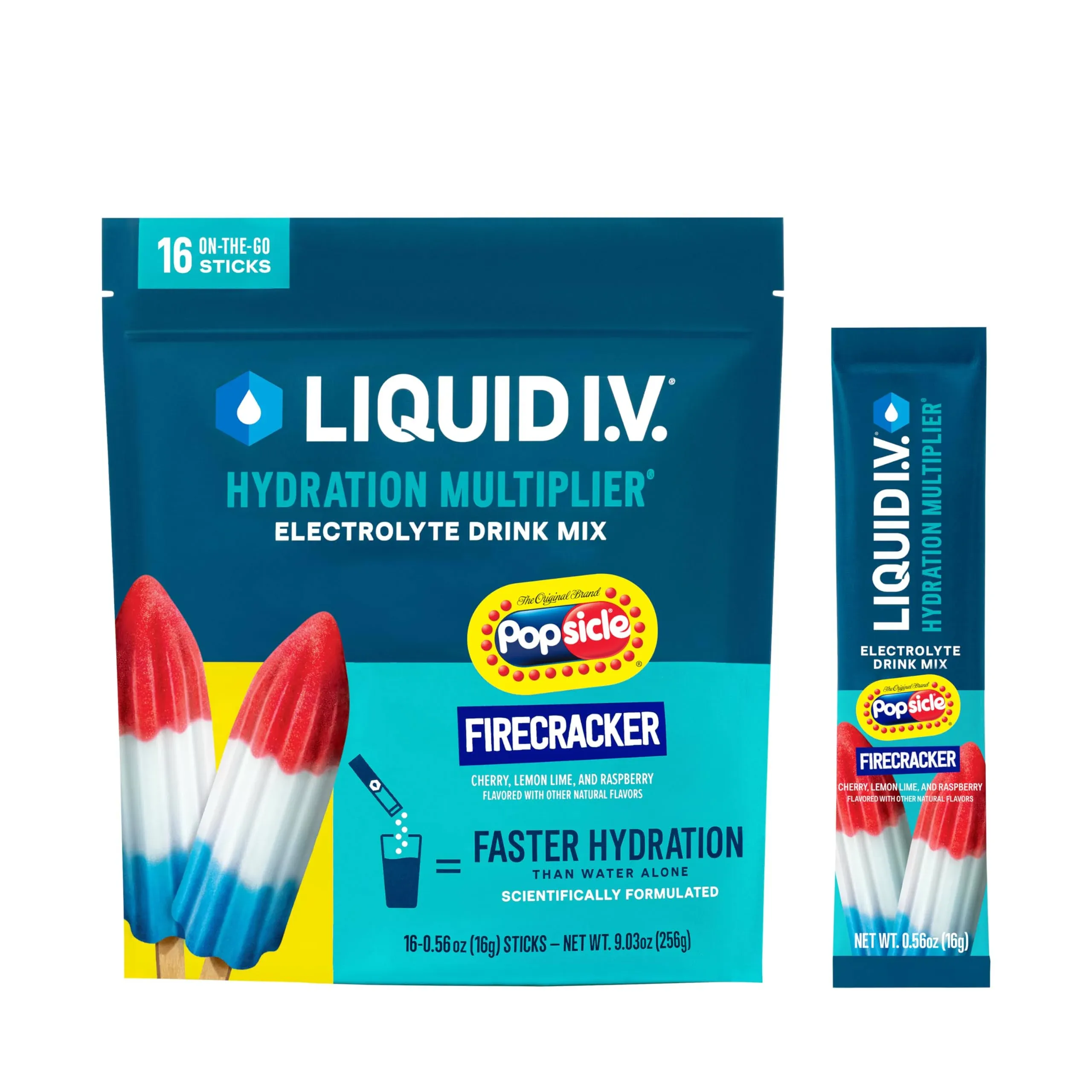 Liquid I.V. 30 Packs Hydration Multiplier, Firecracker